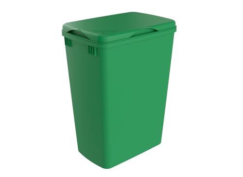 Rev-A-Shelf 32 Qt Under Sink Garbage Can Lid for Base Kitchen and Bathroom Cabinet, Replacement Plastic Trash Bin Lid Only, Green, RV-32-LID-G-1-40 - color: Green, size: 32 QT
