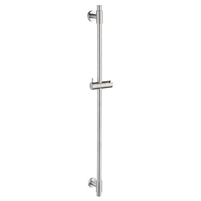 KES Bathroom Shower Slide Bar 40-Inch with Adjustable Handheld Shower Head Holder for Bathroom Wall Mounted SUS 304 Stainless Steel Brushed Finish, F209S100-BS - color: Brushed Finish, style: 39.9-Inch+Drill Mounted