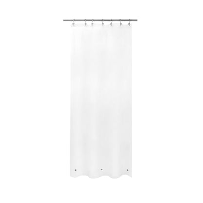 Barossa Design Frosted Stall Shower Curtain Liner with 3 Magnets 36 x 72 | 8G Heavy Duty PEVA, PVC Free, 7 Metal Grommets, Waterproof Plastic Shower Liner 36x72 inches for Small Bathroom Stall - color: 2a. Frost, size: 36"W x 72"L (Pack of 1)