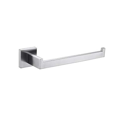 TASTOS Premium Stainless Steel Hand Towel Holder, Square Hand Towel Ring Heavy Duty Wall Mounted Modern Hand Towel Bar for Bathroom Kitchen, Brushed Nickel - color: Brushed Nickel