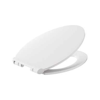 American Standard Contemporary VorMax Elongated Toilet Seat, White | Soft Close Toilet Seat: Includes Quick Release Hinges, Easy to Lift, EverClean Antimicrobial | 5055A65C.020