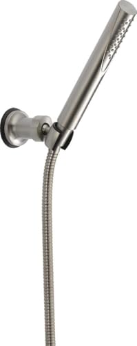 Delta Faucet Trinsic Single Spray Wall-Mount Hand Shower, Hand Held Shower with Hose, Brushed Nickel Handheld Shower Head, Slide Bar Hand Shower, Handheld Shower, Stainless 55085-SS - color: Stainless