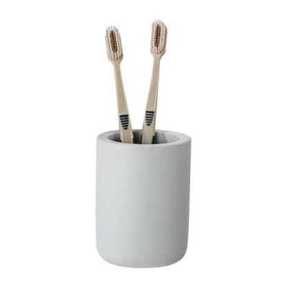 Drying Stone Toothbrush Holders, Diatomite Quick Drying Electric Toothbrush Organizer for Bathroom, Light Grey - color: Light Grey