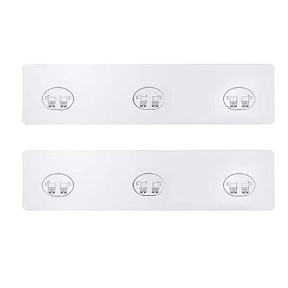 2pcs Shower Caddy Adhesive Replacement | ,Shower Shelves Adhesive Strip Pad Shower Organizer Sticker Replacement Bathroom Heavy Duty Strong Sticky Wall Adhesive