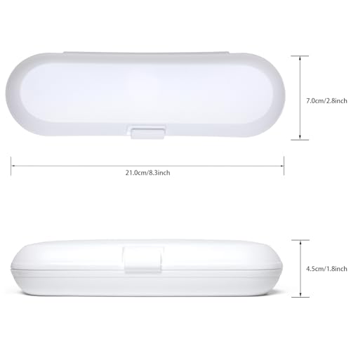 Nincha Electric Toothbrush Travel Case for Oral B & Philips Sonicare,White - color: White