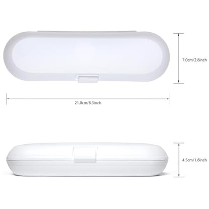 Nincha Electric Toothbrush Travel Case for Oral B & Philips Sonicare,White - color: White