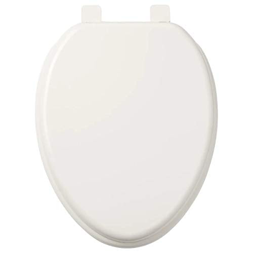 Signature Hardware 447334 Elongated Closed-Front Toilet Seat And Lid with Soft Close and Quick Release