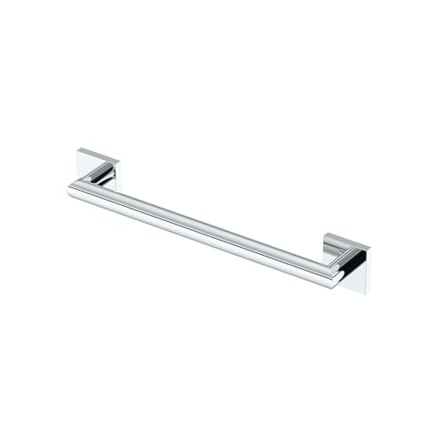 Gatco 661C Glam Too 18" L Grab Bar, Chrome/ADA Compliant Stainless Steel Safety Grab Bar for Bathroom - color: Chrome, size: 18 Inch