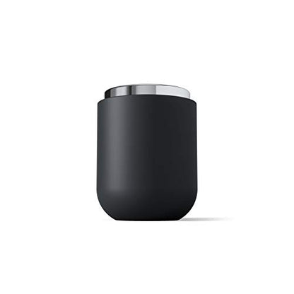 Umbra, Black Junip Resin Amenity Canister with Lid, Chrome - color: Black, style: Canister
