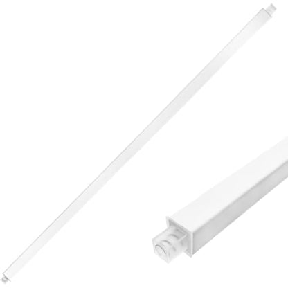 24-Inch Adjustable Towel Bar Replacement Rod Spring End Wall-Mounted Replacement for Bathroom & Kitchen Towel Storage - color: White-1