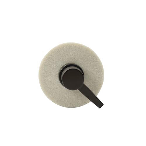 Resin Tan Sandstone Shampoo Engraved Bottle Refillable Pump Dispenser, Durable Waterproof Resin Construction for Bath, Shower - Tan Sandstone ORB Pump - color: Tan Sandstone Resin, Orb Pump - Shampoo