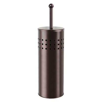 Blue Donuts Toilet Plunger with Holder for Bathroom, Multi Drain Suitable Also for Bathtubs, Quick Dry, Bronze - color: Bronze