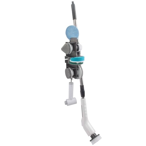 Wall Mount Organizer Rack for Electric Spin Scrubber | Hanging Rack Handle Dia. under 1 inch,Storage Holder, Cleaning Brush Caddy for Bathroom Kitchen