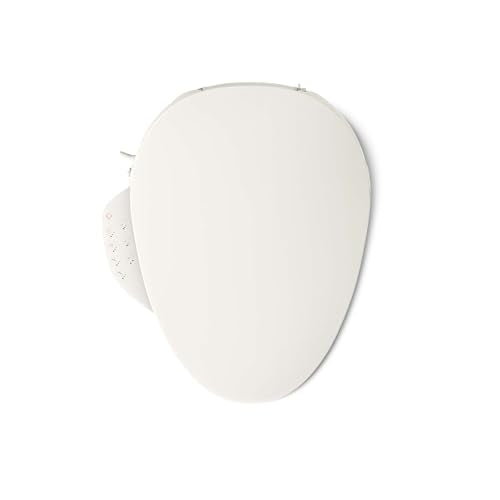 Kohler PureWash E750 Elongated Heated Bidet Toilet Seat, Touchscreen Remote Control, Biscuit, Quiet-Close Grip-Tight Lid, Self-Cleaning Wand, Warm Water Bidet, Adjustable Water Pressure, Nightlight - color: Biscuit