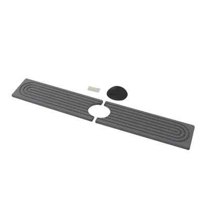 Aramox Diatomite Faucet Mat, Fast Drying Absorbent Pad with Sanding Tool, Dark Gray, 23.6x3.9 Inch, for Kitchen Bathroom RV Countertop - color: Dark Gray