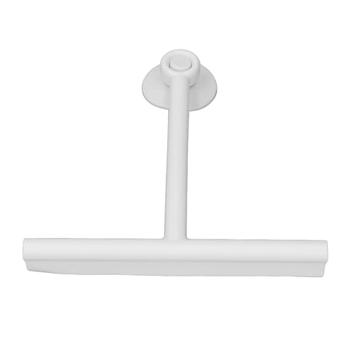 Shower Squeegee White Shower Squeegee with Suction Cup SqueegeeShower with Suction Cup Premium Soft Silicone Multi Purpose Reusable Window for Glass Bathro (White) - color: White
