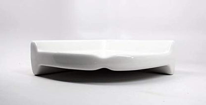 American Olean Large Ceramic Corner Shower Shelf - Gloss White