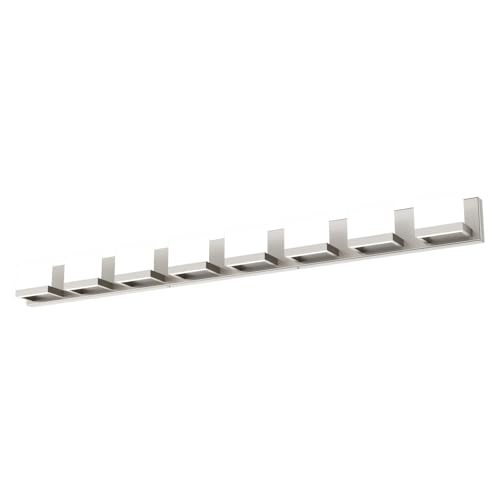 Tipace 8 Lights LED Modern Vanity Light Brushed Nickel Bathroom Lighting Fixture Up and Down Bathroom Wall Light Over Mirror(White Light 6000K) - color: Brushed Nickel, size: 8 Lights,55-inch