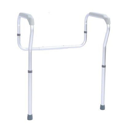 Aramox Bathroom Toilet Guardrail Aluminum Alloy Toilet Safety Frame 5 Level Height and Width Adjustable 220 Lb Support for Elderly Disabled Pregnant Women Recovery Use