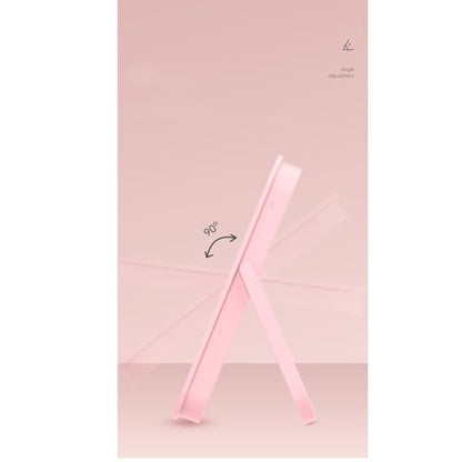 Table Desk Vanity Mirror, Portable Makeup Mirror with Foldable Stand – 90° Rotatable, Ideal for Tabletop Vanity, Travel & Bathroom Shower Shaving