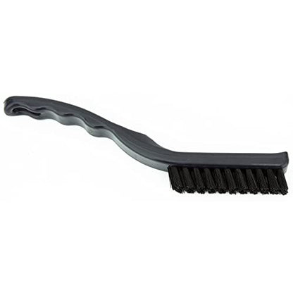 SPARTA Detail Brush Grout Brush, Crevice Brush with Hanging Hole for Bathroom, Kitchens, Countertop, Plastic, 9 Inches, Black - color: Black, size: 9 Inches