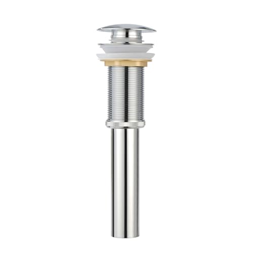 Pop-up Bathroom Sink Drain Stopper Without Overflow for Vessel Sink Lavotory Vanity, D01 (Chrome) - color: Chrome
