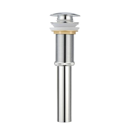 Pop-up Bathroom Sink Drain Stopper Without Overflow for Vessel Sink Lavotory Vanity, D01 (Chrome) - color: Chrome