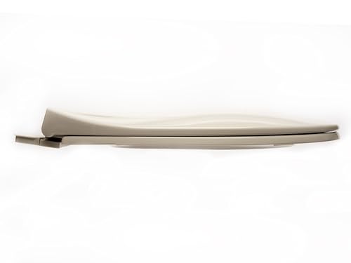 2Q1E6-80 Builder Grade Slow Close Plastic Toilet Seat with Vari Adjust Lok-Down R'N'C Hinge and Quik-Lok Mounting Hardware, Elongated, Silver Gray - color: Silver Gray, style: Elongated