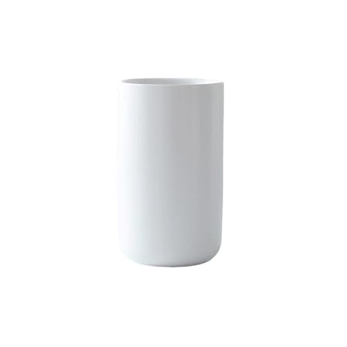 Ceramic mouthwash cup, simple home bathroom wash and brush rack, milk and yogurt breakfast cups. (White-A) - color: White-a