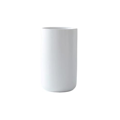 Ceramic mouthwash cup, simple home bathroom wash and brush rack, milk and yogurt breakfast cups. (White-A) - color: White-a