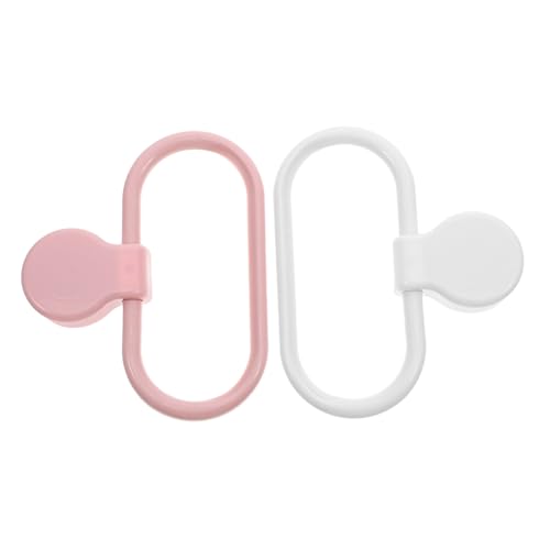 Cabilock 2pcs Self-Adhesive Towel Rings for Space Saving Storage Bathroom and Kitchen No Drill Needed Easy Installation Modern Design for Hand Towels and Kitchen