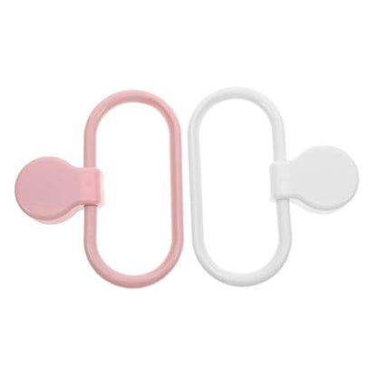 Cabilock 2pcs Self-Adhesive Towel Rings for Space Saving Storage Bathroom and Kitchen No Drill Needed Easy Installation Modern Design for Hand Towels and Kitchen