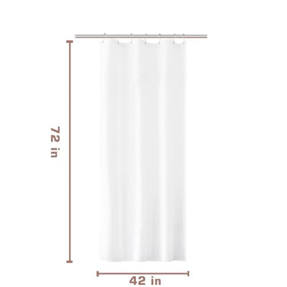 Felisa Stall Fabric Shower Curtain Liner with 3 Magnets,42W x 72L, Waterproof & Hotel Quality Shower Stall Curtain Liner for Bathroom,Soft Cloth,Narrow Size Small Shower Curtain,White - size: 42"W x 72"L (Pack of 1)