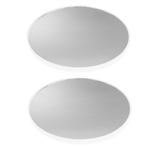 Outanaya 2pcs Unique Suction Cup Mirror Magnifying Lighted Makeup Vanity Mirror for Bathroom