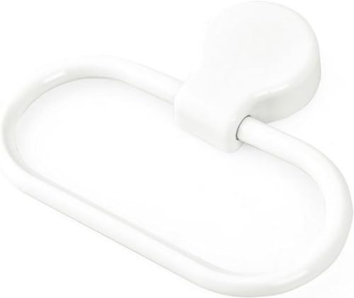 White Towel Ring Towel Rack Hand Holder for Bathroom Self Adhesive Non Punching Adhesive Towel Ring Kitchen Cloth Hanger Bath Towel Bars