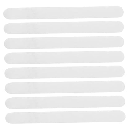BESTYASH 30Pcs Anti-Slip Strips PET Bath Safety for Showers Stairs | Concave Convex Line Surface, White Finish, Adhesive Grip Aid, for Bathtubs and Floors