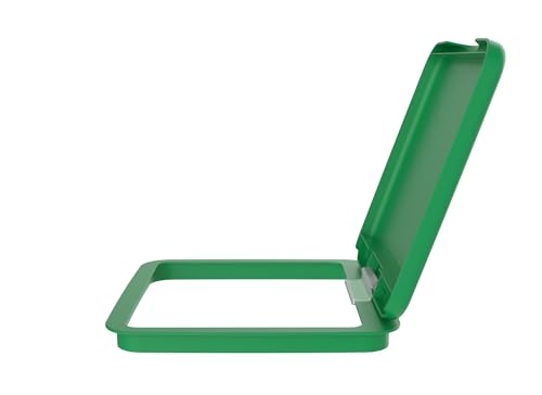 Rev-A-Shelf 27 Qt Under Sink Garbage Can Lid for Base Kitchen and Bathroom Cabinet, Replacement Plastic Trash Bin Lid Only, Green, RV-1024-LID-G-1 - color: Green, size: 27 QT