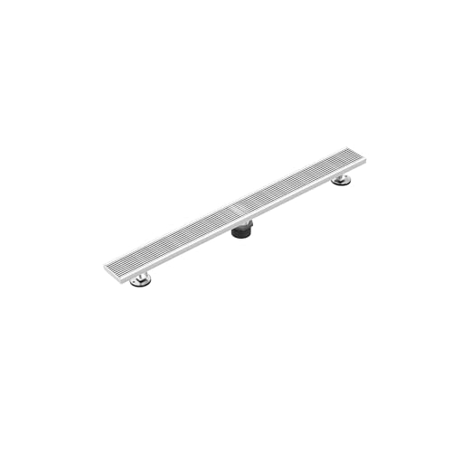 304 Stainless Steel Linear Shower Drain, Bathroom Drain with Removable Grate & Hair Catcher, Waterproof Tile Floor Drain, CUPC Certified (Brushed Finish, 36 Inch) - size: 36 Inch