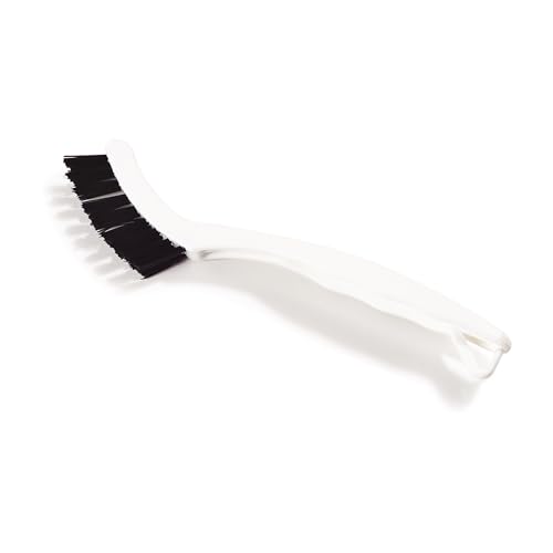 SPARTA Grout Brush with Stiff Nylon Bristles, 8 Inch, White | Flo-Pac, Stiff Crimped Nylon Bristles, 2.75-Inch Brush Section, Narrow Crevices, BPA Free - color: White, size: 8 Inches