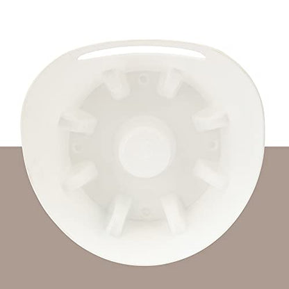 JS Jackson Supplies Universal White Plastic Drip Tray for Toilet Plunger - color: White