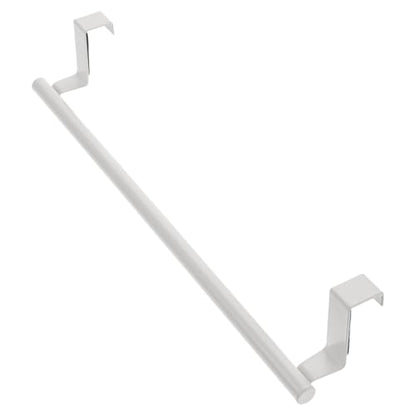 Stainless Steel Over Door Towel Rack Hanging Hand Towel Holder for Cabinets Space-Saving Organizer for Bathrooms and Kitchens Elegant Design for Easy Access