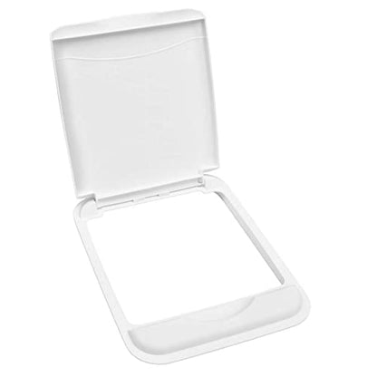 Rev-A-Shelf 50 Qt Under Sink Garbage Can Lid for Base Kitchen and Bathroom Cabinet, Replacement Plastic Trash Bin Lid Only, White, RV-50-LID-1 - color: White, size: 50 QT