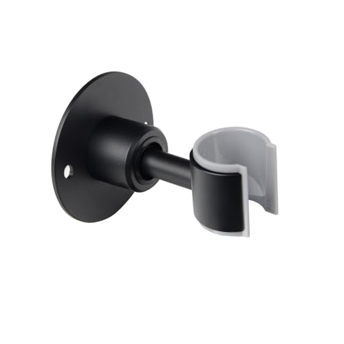 Handheld Shower Head Holder,360°Adjustable Shower Head Bracket Holder Wall Mount,Bathroom Shower Wand Holder,Matte Black,AB9MG - size: Matte Black