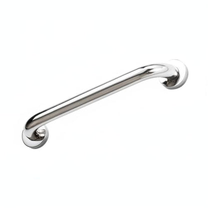 Stainless Steel Bathroom Grab Bar, Silver Textured Grip Handrail for Shower and Bathtub, Durable Wall Mount Rail - size: 16.93 x 0.98 x 2.95 in