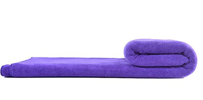 MYLSMPLE Microfiber Luxury Bath Sheet Extra Large Bath Towel Fast Drying Beach Towel (36 Inch X 72 Inch, Purple) - color: Purple