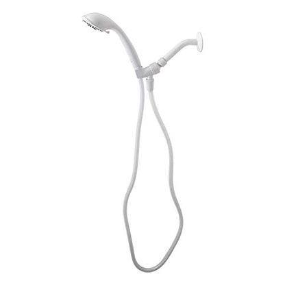 Aqua Vista 3-Spray Handheld Shower Head, White, WaterSense Certified | 60 in. No-Kink Hose, Rub-Clean Nozzles, 2X Water Coverage, Reduces Water Use Up to 20%, Limited Warranty, Spa Shower Head