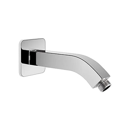 Shower Arm with Flange and Teflon Tape, Wall Mounted Square Shower Pipe 304 Stainless Steel Extension Arm for Fixed Shower Head & Handheld Shower (6 Inch, Chrome) - color: Chrome, style: 6 Inch