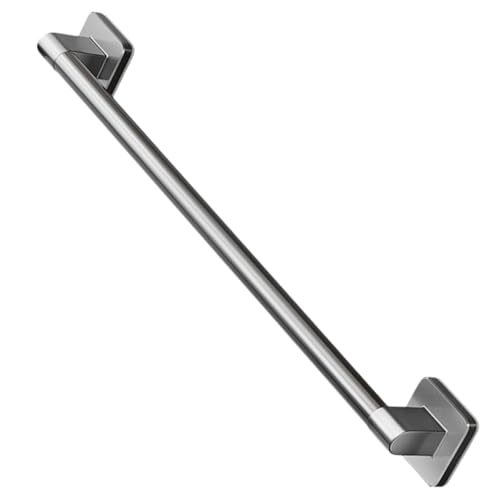 Self Adhesive Heavy Duty Towel Bar 50cm Gray No Drill Wall Mounted Towel Holder Bathroom Organizer for Kitchen and Bathroom