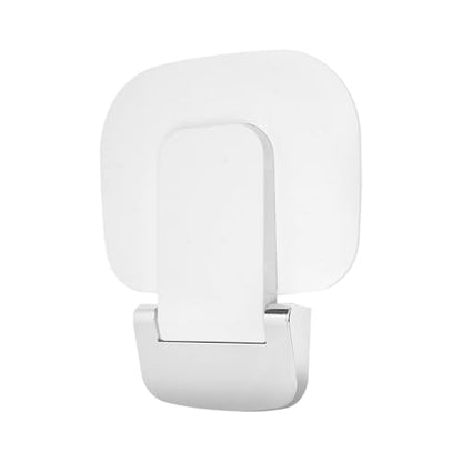 Foldable Shower Chair, Wall Mounted Bath Seat for Elderly & Handicap, ABS Plastic Bathroom Stool with Backrest, Portable Shower Bench for Tub and Tile (White) - color: White