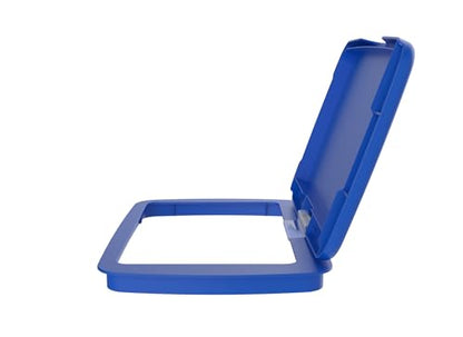 Rev-A-Shelf 32 Qt Under Sink Garbage Can Lid for Base Kitchen and Bathroom Cabinet, Replacement Plastic Trash Bin Lid Only, Blue, RV-32-LID-22-1 - color: Blue, size: 32 QT